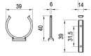 REHAU rehau 255854-plinth holder for screw