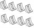 SEVROLL 222841 Linea set of 8 fixing angles