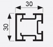 SEVROLL 03422 Linea basic beam 3m silver