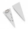 StrongLumio end parts for Walle bar white flat (pair)