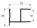 SEVROLL 04163 Uno mounting rail 18mm 2.70m silver