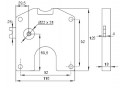 SISO Coin lock "R" - 10CZK flat key