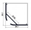 LP-profile Corner 30 aluminum anodized 1000mm