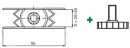 Adjusting Leg PR 2701 25mm (bolt 82812)