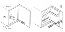 STRONG fittings for double-opening refrigerators, white