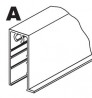 SEVROLL 04095 Gemini 4 Pax bottom cover strip 3m 4mm silver