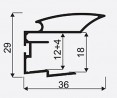 SEVROLL 04532 Alfa II mounting bar 16/18mm 2.7m white gloss