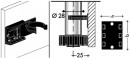 SCILM Plinth clamp for screw (corner)
