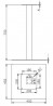 MILADESIGN table leg central ST855NT SDE black