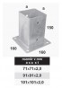TK-anchor "shoe" square 101x101x2,0mm heat