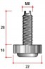 Mounting leg PI14 thread M8