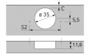 HETTICH 9099540 Sensys 8657i TH52 165°, loaded, SiSy