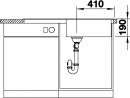 BLANCO 519692 Sink Sona XL 6 S white without eccentric Silgranit PuraDur