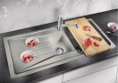 BLANCO 519858 Sink Sona 6 With tartufo without eccentric Silgranit PuraDur
