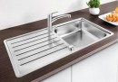 BLANCO 519709 Sink LANTOS XL 6 S-IF brushed stainless steel with eccentric