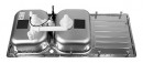 BLANCO 519713 Sink LANTOS 8 S-IF Compact brushed stainless steel with eccentric