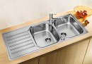BLANCO 519713 Sink LANTOS 8 S-IF Compact brushed stainless steel with eccentric