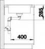 BLANCO 519717 Sink LANTOS 45 S-IF brushed stainless steel with eccentric