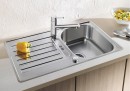 BLANCO 519717 Sink LANTOS 45 S-IF brushed stainless steel with eccentric