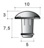 Drilling door damper PR01 transparent