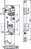 HOBES 02-04 lock 90/60 PZ zinc white