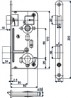 HOBES 24026 lock 90/80 PZ zinc white