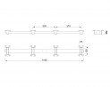 MILADESIGN Central crosspiece Mobi-Q MQ957/14 black