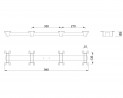 MILADESIGN Central crosspiece Mobi-Q MQ957/12 white