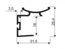 SEVROLL 03916 Oaza II grab rail 2.7m olive