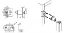 Cordia lock for aluminum frame, Full overlay 1-wing door