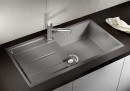 BLANCO 518883 Sink Metra XL 6 SF gray rock with eccentric Silgranit PuraDur
