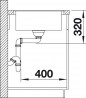 BLANCO 519150 Sink Metra XL 6 SF anthracite with eccentric Silgranit PuraDur