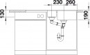 BLANCO 519118 Sink Metra 6 SF gray rock with Silgranit PuraDur eccentric
