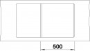 BLANCO 519099 Metra 5 SF white sink with Silgranit PuraDur eccentric