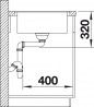BLANCO 519102 Sink Metra 5 SF gray rock with Silgranit PuraDur eccentric