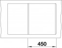BLANCO 519083 Metra 45 SF white sink with Silgranit PuraDur eccentric