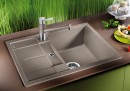 BLANCO 519562 Sink Metra 45 S Compact gray rock no eccentric Silgranit PuraDur