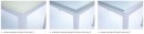 Alu table 50 x 50 brushed aluminum 1395/795/736 B