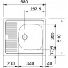 FRANKE Sink ETN 611-58 stainless steel