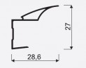 SEVROLL 04607 Beta 16mm mounting bar 2.70m silver