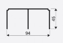 SEVROLL 02835 Comfort overhead line 2.35m silver