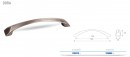 TULIP handle Dora 128 dark antique copper