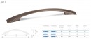 TULIP handle Vali 96 dark antique copper
