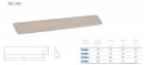 TULIP Handle Inclina 320 stainless steel imitation