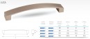 TULIP Handle Luca 160 stainless steel imitation + screws