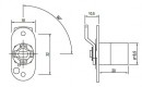 LEHMANN Lock 372.02 with hook for shutter left