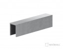 SEVROLL 214-866 U profile steel 2m silver