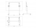 MILADESIGN folding base mobile ST847MU white