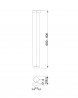 MILADESIGN Table leg G5 ST564 white