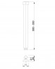 MILADESIGN Table leg G5 ST544 white